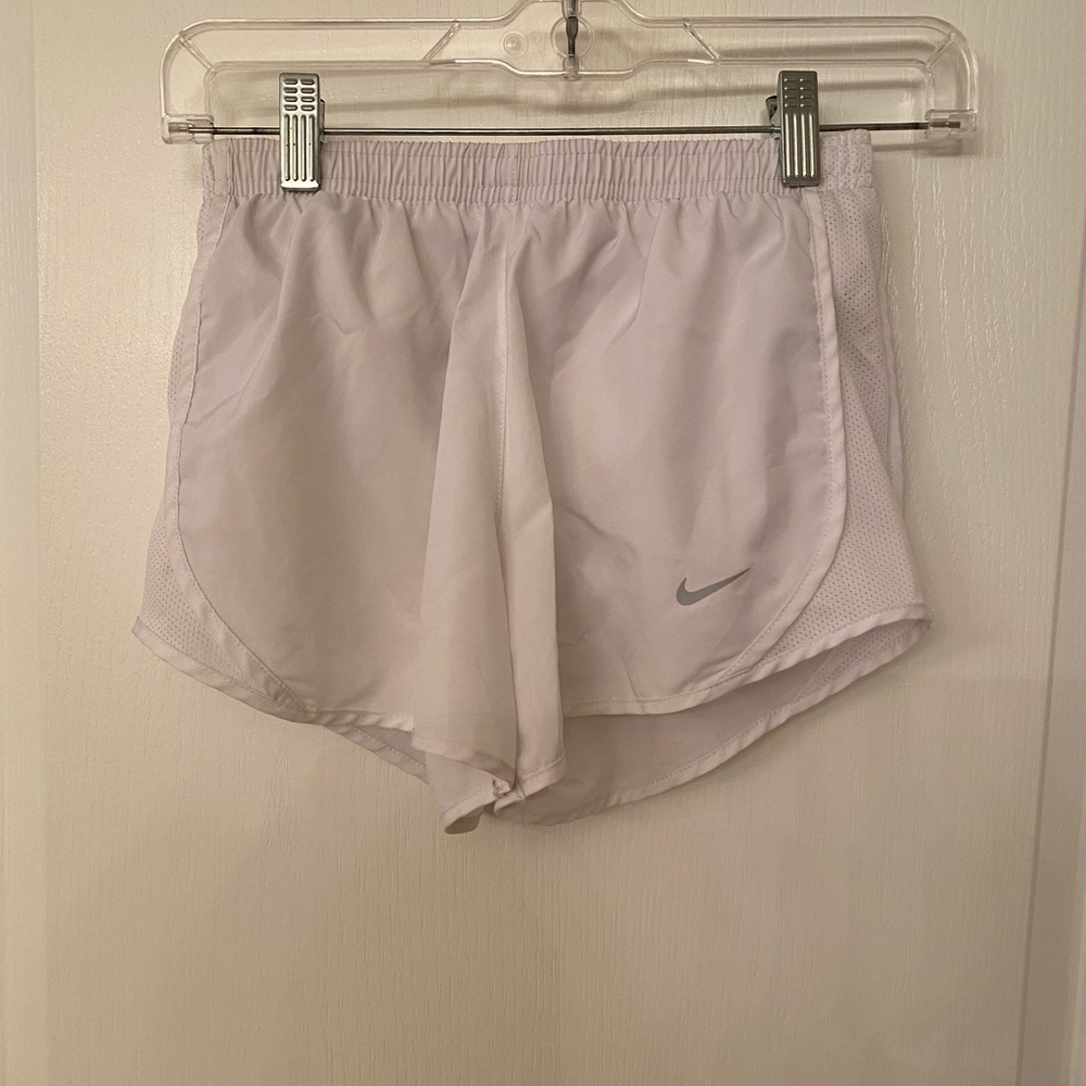 Nike dri fit white girls shorts